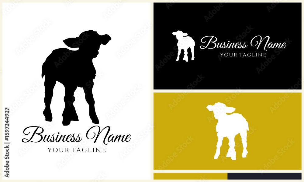 Obraz premium Lamb Logo Design Variations. (9)