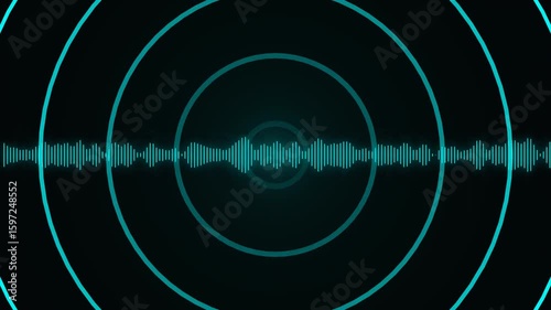 call recording audio sound waves and technology radio signal