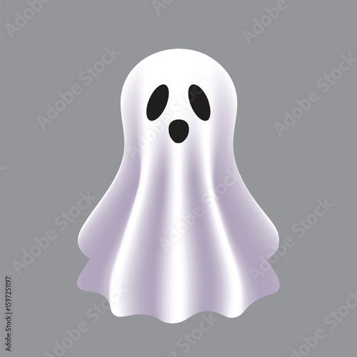 halloween ghost cartoon vector illustration design