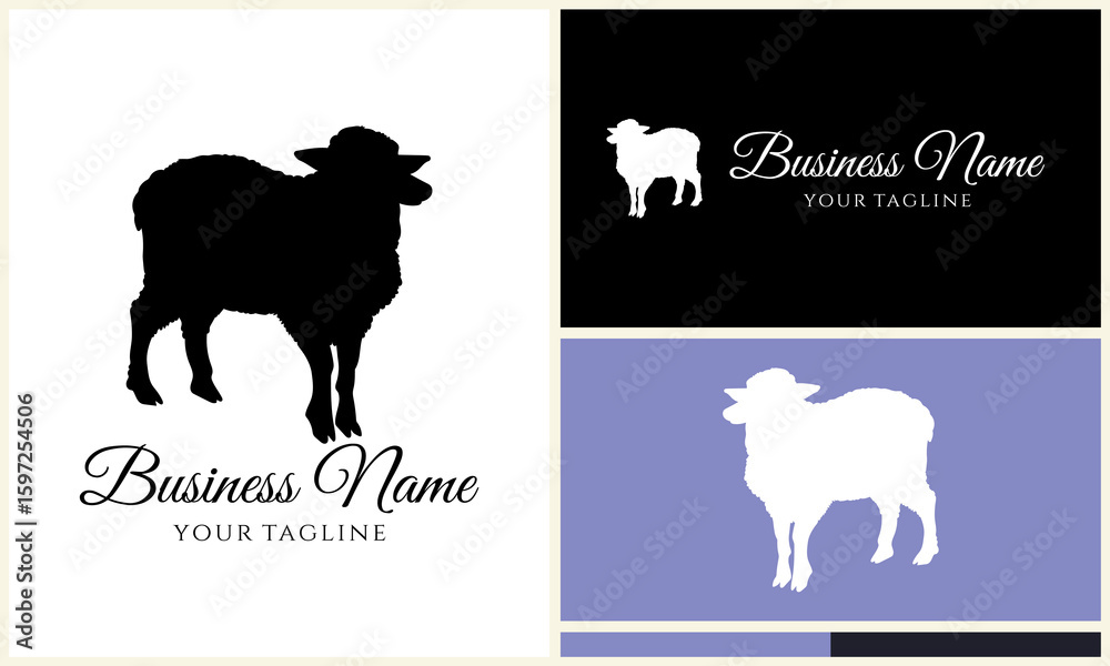 Obraz premium Sheep Logo Design Variations. (38)