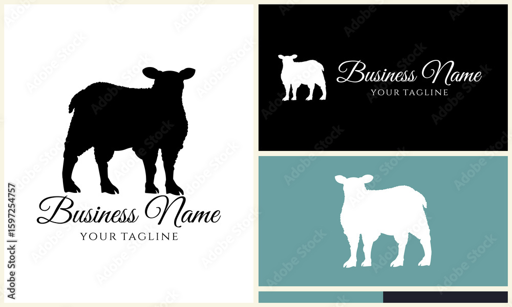 Obraz premium Sheep Logo Design Variations. (39)