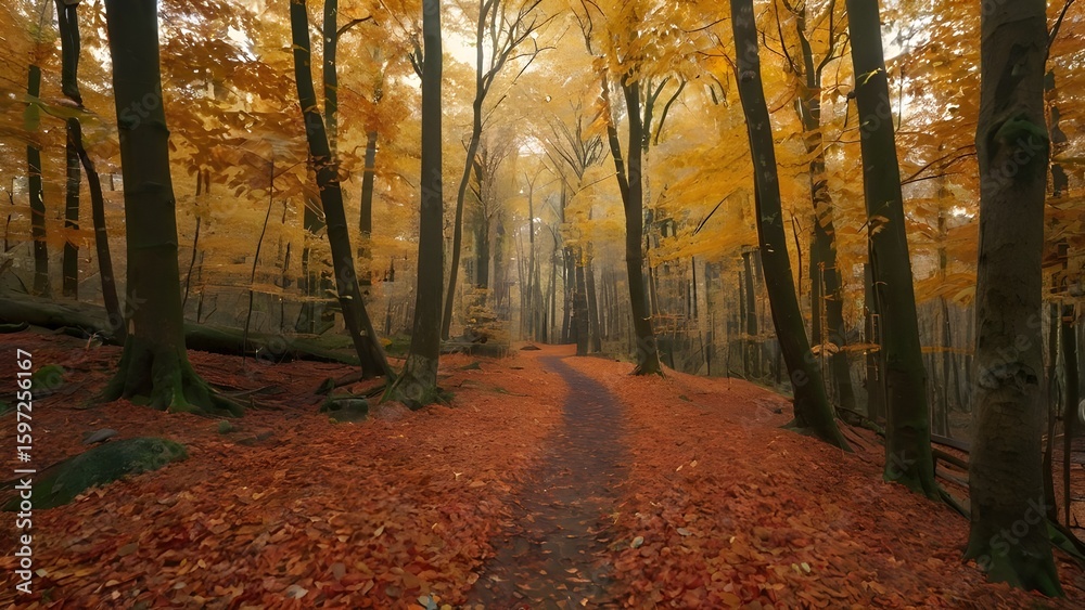 Fototapeta premium autumn in the forest