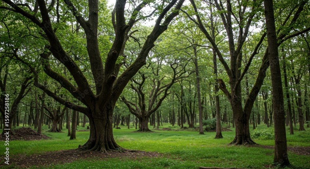 Obraz premium Dense forest scene