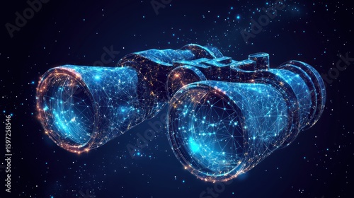 Abstract binoculars in space