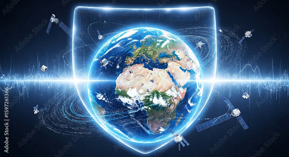 Obraz premium AI, Technology and Cybersecurity