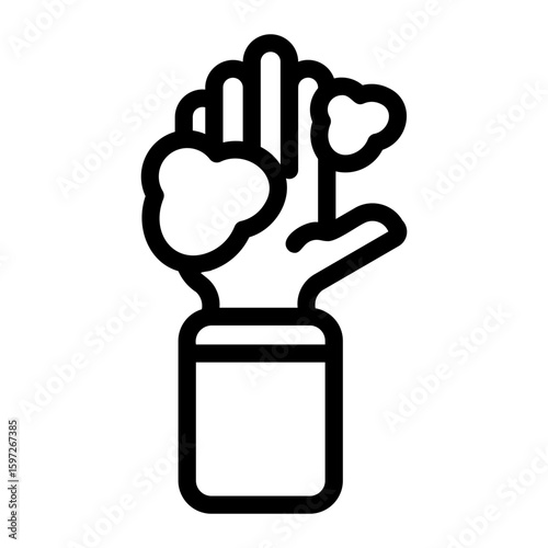 hand washing Line Icon