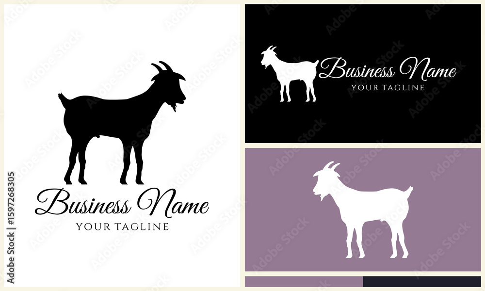 Obraz premium Goat Logo Design Variations. (2)