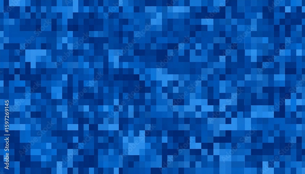 Fototapeta premium Abstract pixelated blue background
