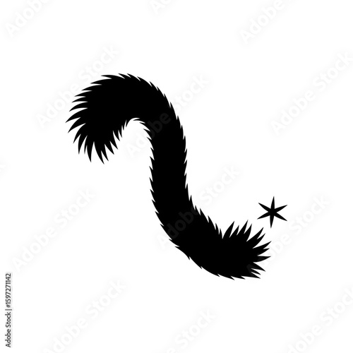  tinsel tail  vector illustration