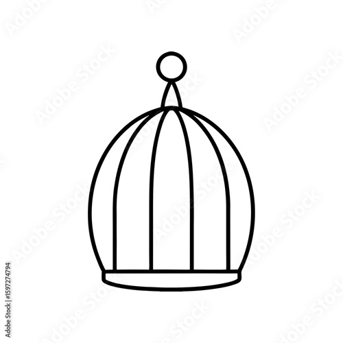 bird cage decor    .svg