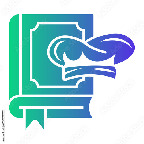 recipe book Gradient icon