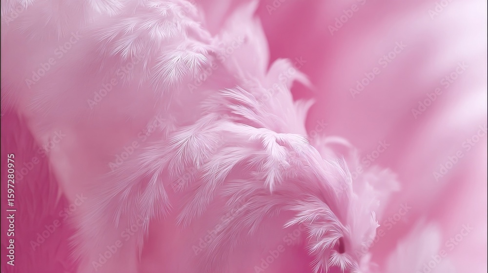 Obraz premium pink feathers background