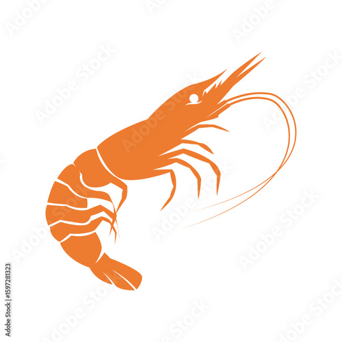 Shrimp logo icon design