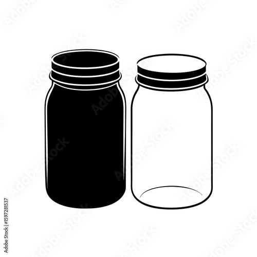 mason jars     .svg