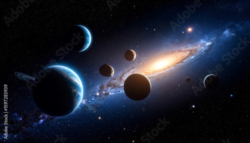 Cosmic planets in a galaxy