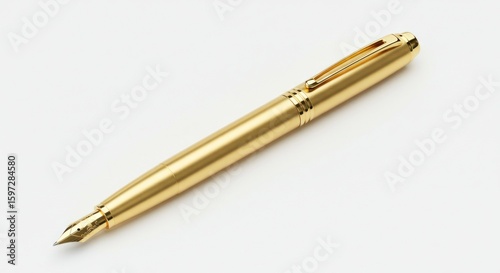 Golden fountain pen