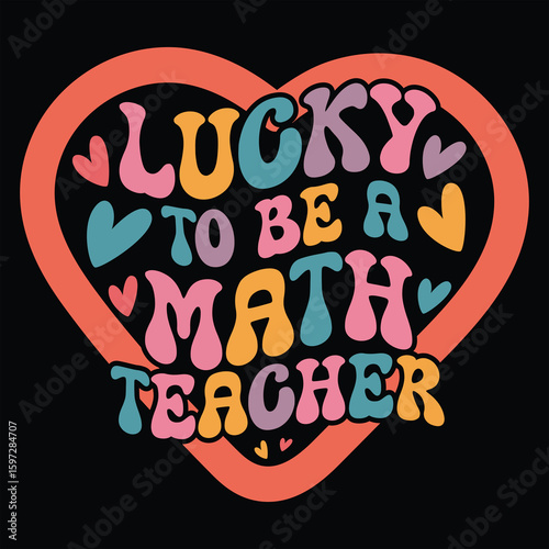 Lucky To Be a Math Teacher Shirt, Spooky Halloween Teacher T-shirt Vector, Bookish Saying Tshirt, Halloween Ghost Reader Illustration, Scary Teaching School Clipart