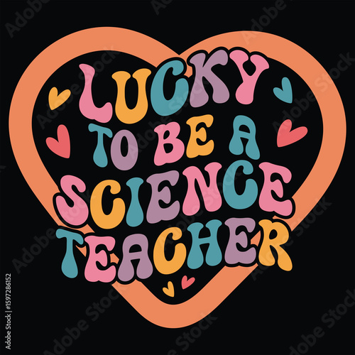 Lucky To Be a Science Teacher Shirt, Spooky Halloween Teacher T-shirt Vector, Bookish Saying Tshirt, Halloween Ghost Reader Illustration, Scary Teaching School Clipart