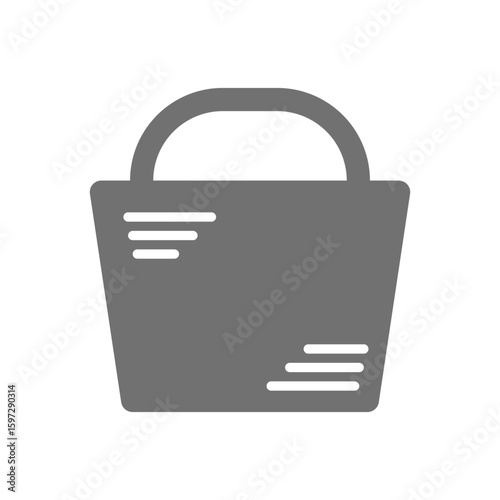 ショッピングバッグのシンプルなアイコン_04