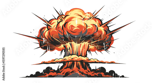 Explosion Boom Blast Nuclear Bomb Fire Cloud Smoke Danger