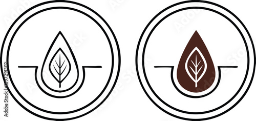 Labels Retinol. Black and White Vector Icons. Retinol Regulates Skin Renewal Process. Sticker for Cosmetic Packaging. Skin Care Concept
