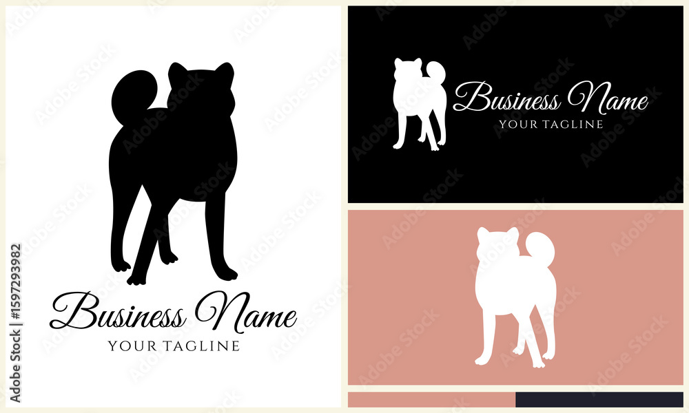 Obraz premium Dog Logo Design Variations.