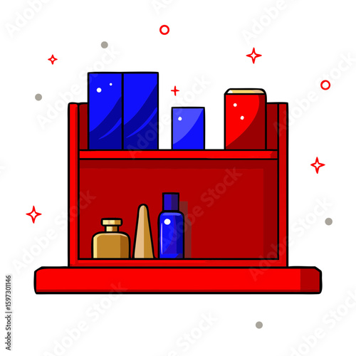 products on shelve 