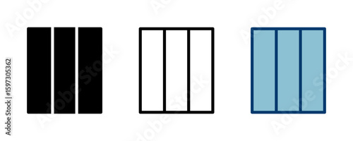 Library icon vector isolated on white background. Book icon vector