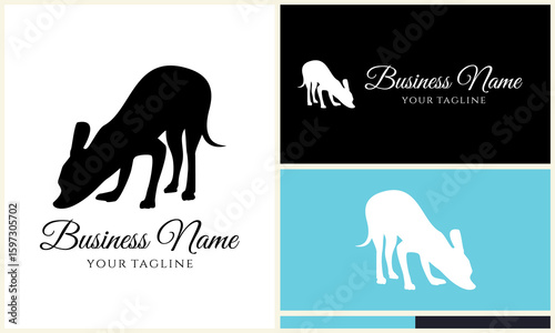Dog Silhouette Logo Design. (3)