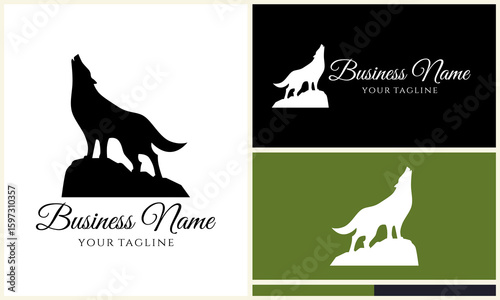 Wolf Logo Design Variations. (2)