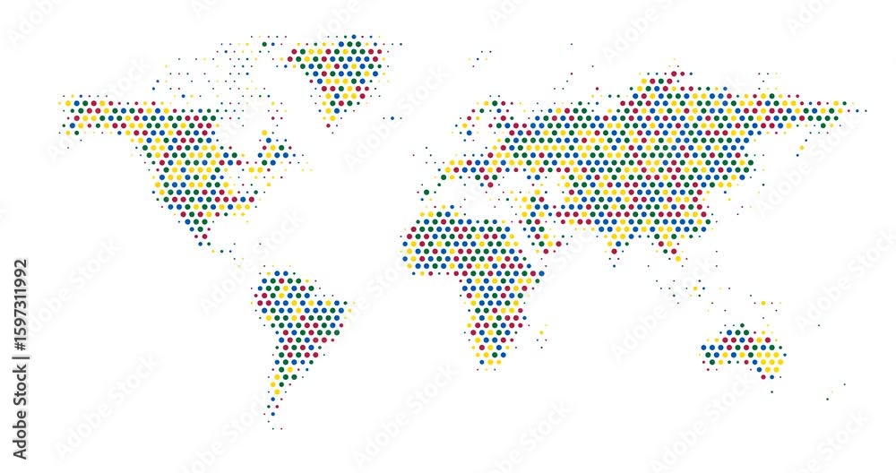 Abstract Dots Create Spatial Map