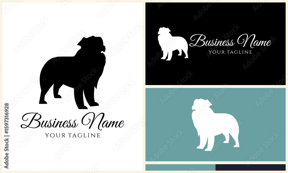 Obraz premium Border Collie Logo Design Variations.