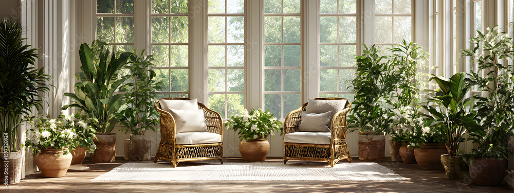 Fototapeta premium Der grüne Salon