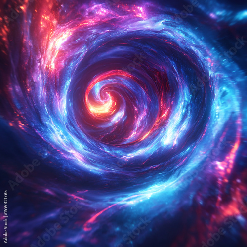 Abstract Swirling Ultra-Modern Featuring Digital Art