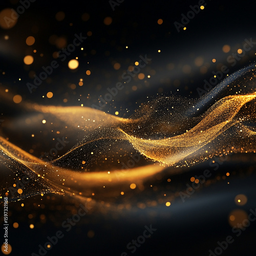 Branding Background Opulent And Luxury Black With Gold