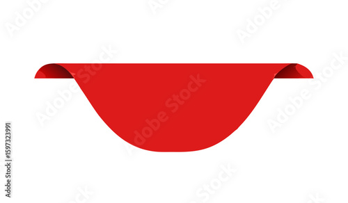 Red label-tag mockup. Banner Vector illustration