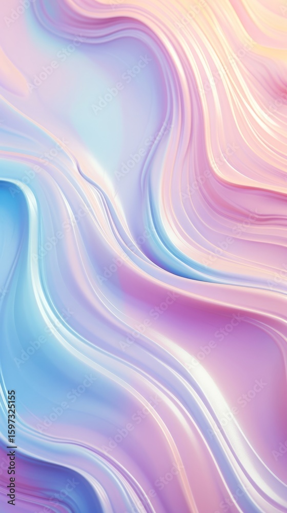 Obraz premium Pastel wallpaper flowing liquid texture pattern backgrounds accessories.