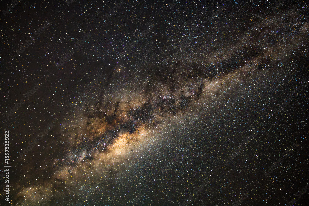 Fototapeta premium The Milky Way Galaxy on a cold Winter's night