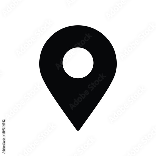 Map pin icon set, pin location icon vector illustration
