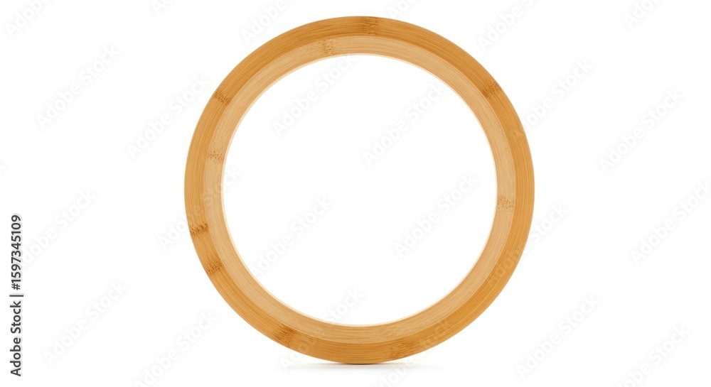 Obraz premium Round bamboo ring fitness