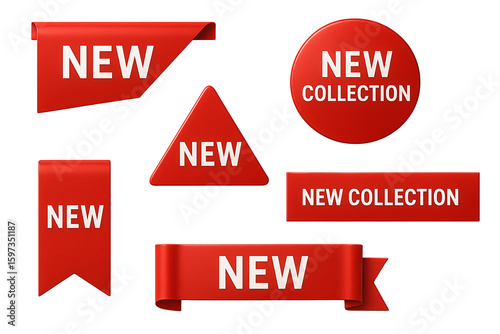 Red New Collection and New Labels for Promotions