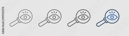 find icon set outline