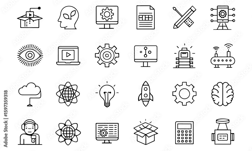 Fototapeta premium business and finance icons