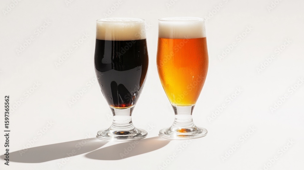 glass of beer with foam glass of beer with foam
