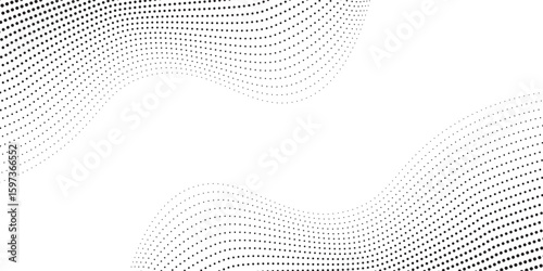 Background with monochrome dotted texture. Polka dot pattern template. Background with black dots - stock vector dots background modern white and black eps10