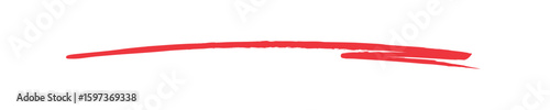 Red underline isolated on transparent