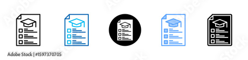 Pdf icon sheet multiple style collection