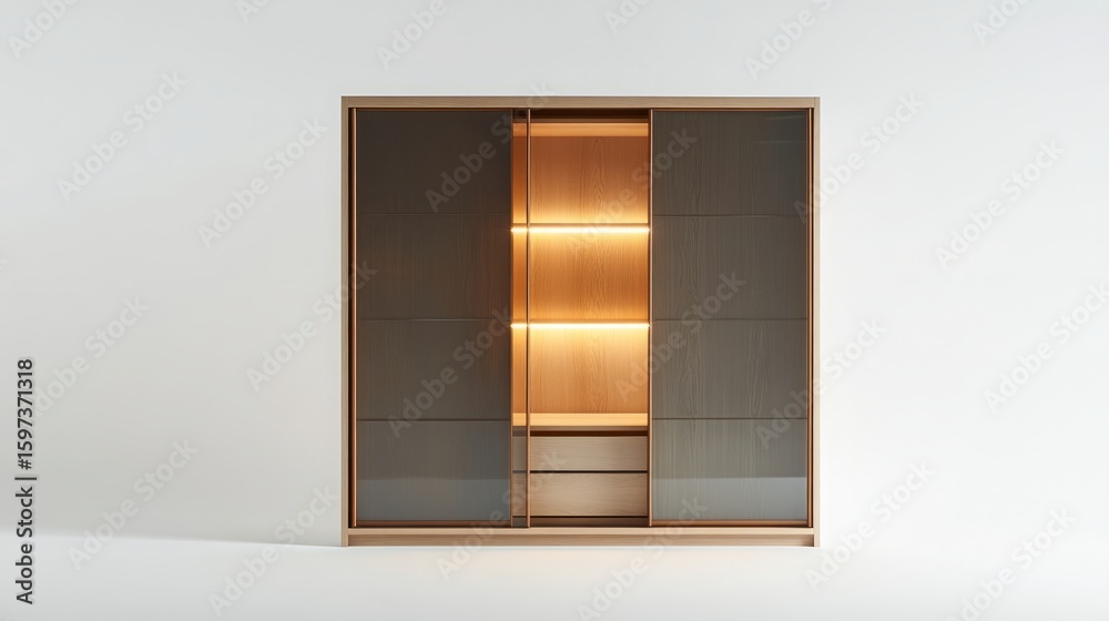 Obraz premium Open door in a wall revealing bright sky and light outside