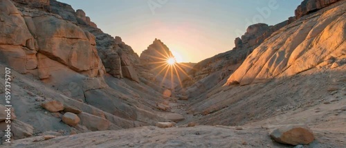 Sunset over Desert Canyon, Rocky Mountains