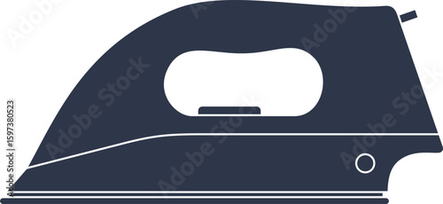 vector of an iron, ironing clothes